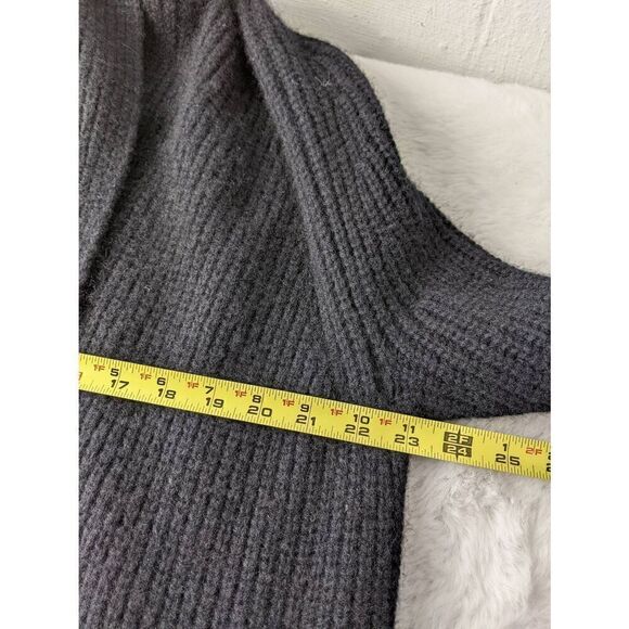 Vince Black Yak Wool Blend Knitted Open Front Cardigan w Pockets Size M Medium - Picture 7 of 9